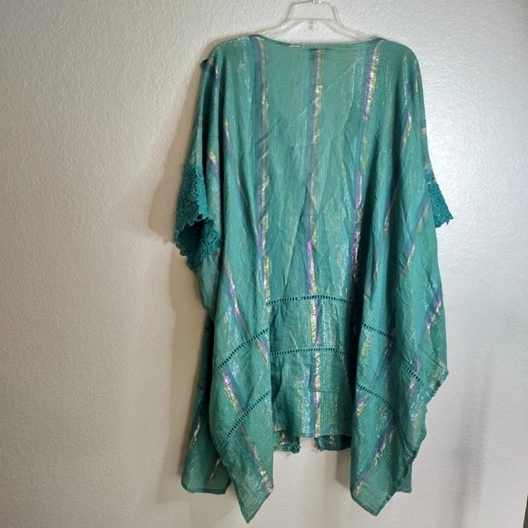NJ Couture Boho Laced Beach Cover Up Sz M/L - Picture 9 of 9